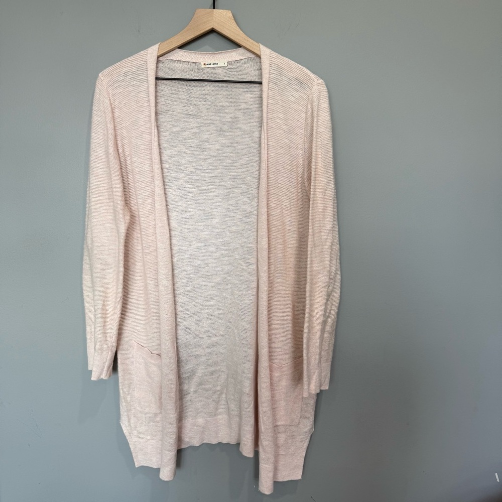 Marine Layer Pink Blush Open-Front Women's Cardigan